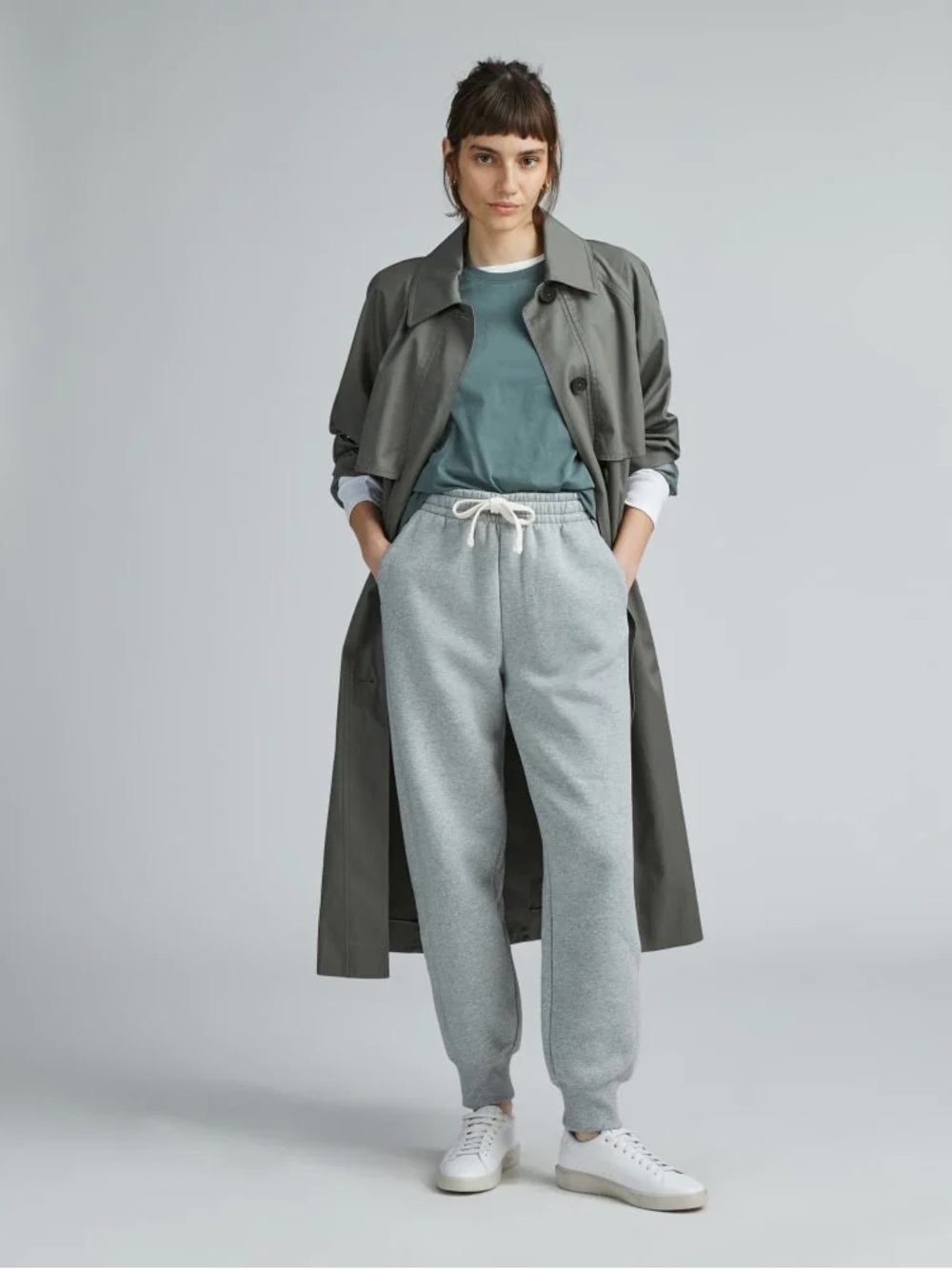 Everlane The ReTrack Jogger Heathered Grey Athleisure Casual Comfort Lounge - Picture 2 of 13